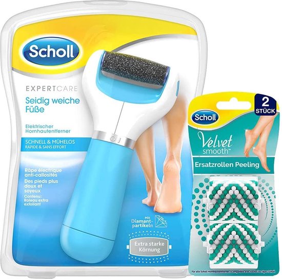 Scholl Velvet Smooth + Rouleaux de recharge pour gommage de la peau - Scholl  - Roller'... | bol.com