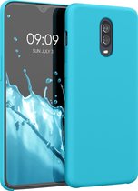 kwmobile telefoonhoesje voor OnePlus 6T - Hoesje met siliconen coating - Smartphone case in zeeblauw