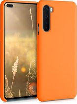 kwmobile telefoonhoesje geschikt voor OnePlus Nord - Hoesje met siliconen coating - Smartphone case in fruitig oranje