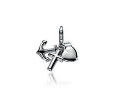Zinzi zilveren bedel geloof hoop en liefde CHARMS115