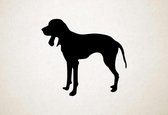 Silhouette hond - Bleu De Gascogne, Grand - XS - 25x28cm - Zwart - wanddecoratie