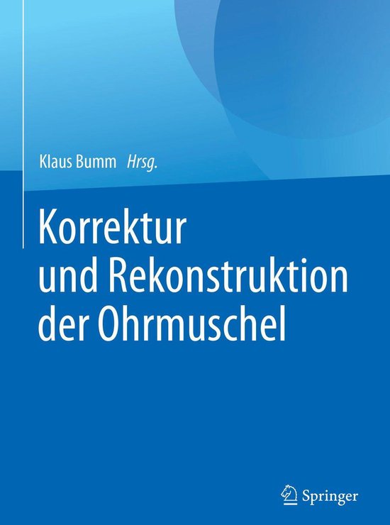 Korrektur und Rekonstruktion der Ohrmuschel - cover