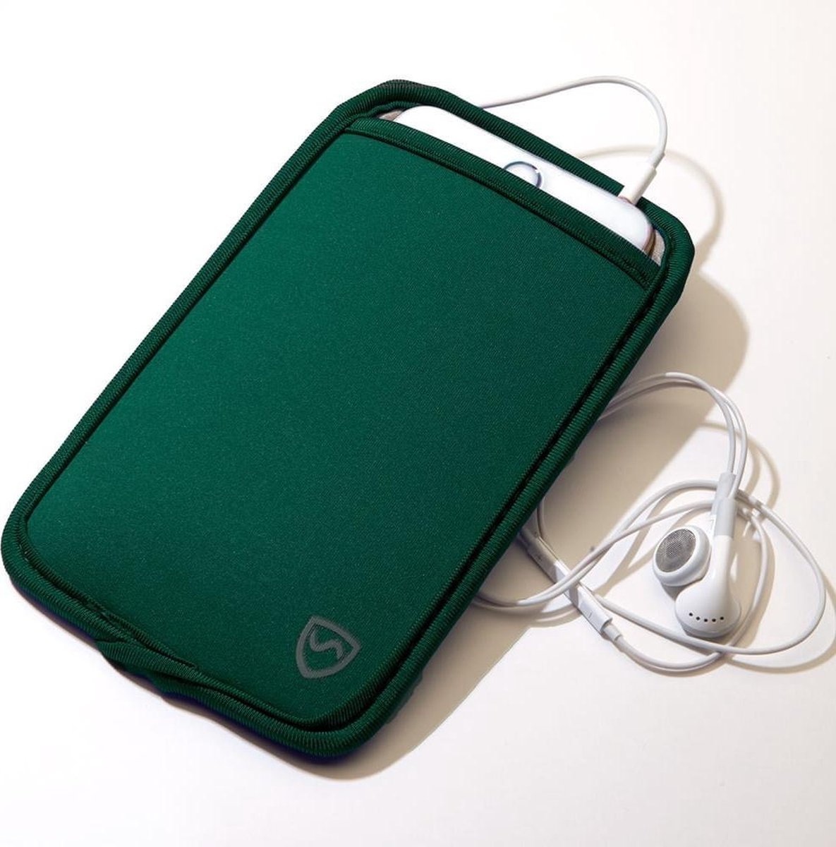 SYB Phone Pouch XL Groen - Stralingsbeschermende telefoonhoes - telefoon max breedte 8,3cm - verschillende kleuren