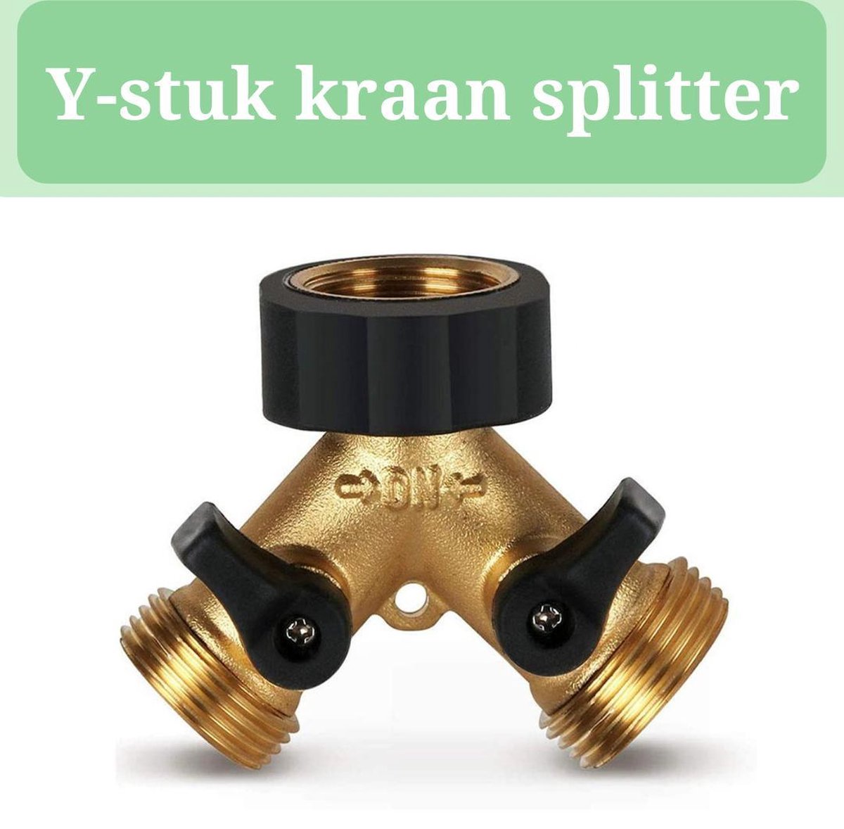 zelf functie Eindig Y Stuk kraan - Kraan Splitter - Waterverdeler - Buitenkraan - Waterverdeler  2 weg –... | bol.com