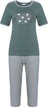 Dames pyjama Pastunette 20211-136-3 groen - Groen - 40