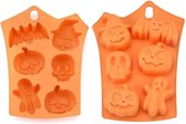 Siliconen mal halloween - herfst - gebaksvorm  - mal pompoen - gips - zeep maken - siliconen mal - cake vorm