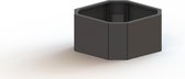 MySteel Gepoedercoat staal plantenbak Boston 500  - Kleur: RAL9005 (zwart) - Hoogte: 800mm
