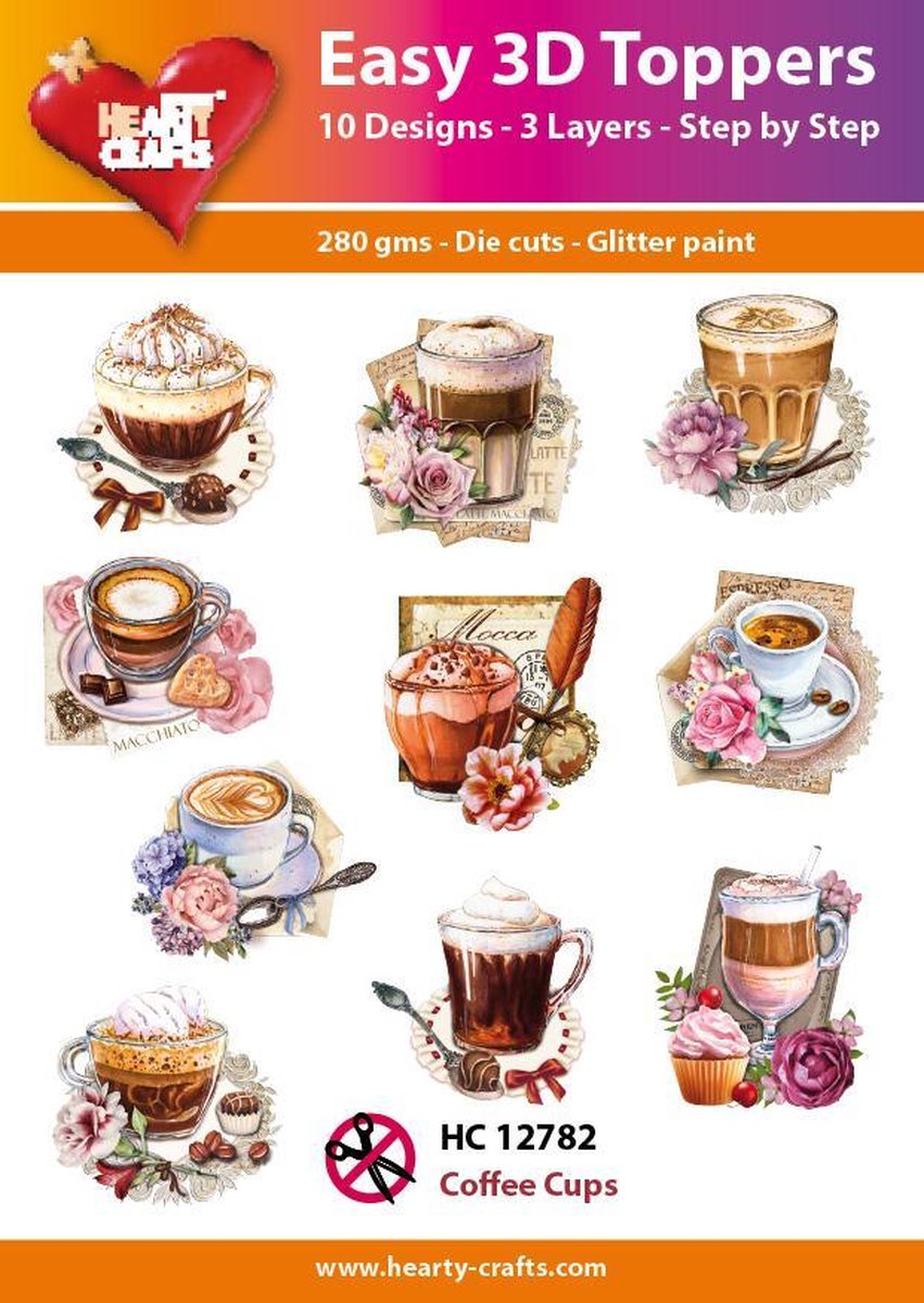 Easy 3D Topper Koffie - HC12782