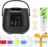 Kindness® Smart-Wax 500 gram Wax – Complete Wax Ontharen Set – Wax Verwarmer – Wax Heater – Wax Apparaat – Harsapparaat – 500 ml – Zwart