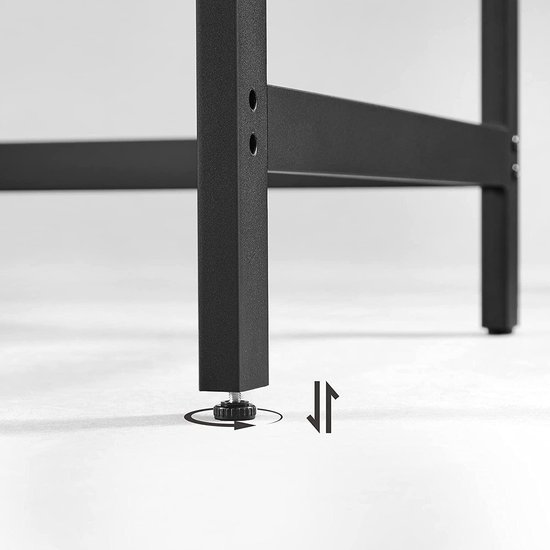 Bureau, computertafel, pc-tafel, met 2 planken aan de rechter- of Bureau, computertafel, pc-tafel, met 2 planken aan de rechter- of