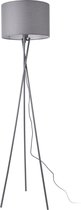 Vloerlamp staande lamp Grenoble statief 154 cm E27 grijs