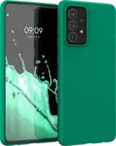 kwmobile telefoonhoesje voor Samsung Galaxy A52 / A52 5G / A52s 5G - Hoesje voor smartphone - Back cover in smaragdgroen