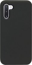 - ADEL Siliconen Back Cover Softcase Hoesje Geschikt voor Samsung Galaxy Note 10 - Zwart