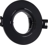 Inbouwframe Ø 93 mm | kantelbare inbouwspot zwart | boorgat Ø 70 mm