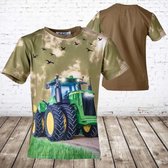 Trekker t-shirt met John Deere -s&C-110/116-t-shirts jongens