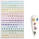 GUAPÀ® Nail Art 3D Nagel Stickers | Nagel Decoratie Versiering Folie | Alfabet Sjabloon Stickers | 270 stuks