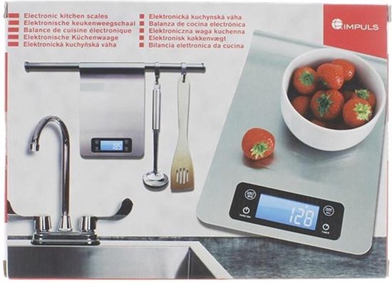 Balance de cuisine électronique Impuls - Balance de cuisine numérique -  Jusqu'à 5000... | bol.com