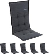 Blumfeldt Coburg Tuinkussen - stoelkussen - zitkussen - hoge rug tuinstoel - 53 x 117 x 9 cm - UV bestendig  polyester