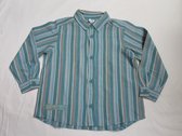 petit bateau , jongens , overhemd , turquoise , streep , 6 jaar 114
