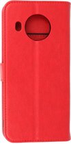 Hoesje Geschikt voor de Nokia X10 & Nokia X20 - Kaarthouder Book Case Telefoonhoesje - Rood