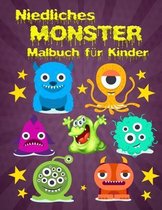Niedliches MONSTER-Malbuch fur Kinder