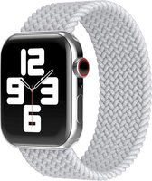 Bee's Geschikt voor Apple Watch Bandje - 42/44 mm - Gevlochten Watch Bandje - S - Grijs