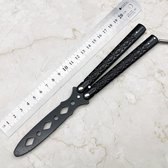 Vlindermes zwart - Vlindermes Trainer - Karambit - CSGO mes - Butterfly Knife - Balisong