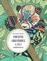 Livre de coloriage pour adultes Animaux griffonnes 1, 2 & 3