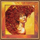 BORDUURPAKKET MET KRALEN/PARELS -THE FOUR ELEMENTS – FIRE - ABRIS ART