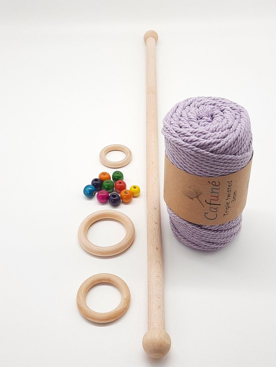 Pack de démarrage d´accessoires pour macramé - Couleur