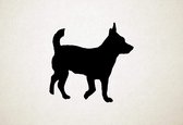 Jack Chi - Silhouette hond - L - 75x78cm - Zwart - wanddecoratie