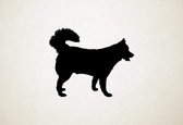 Labsky - Silhouette hond - S - 45x54cm - Zwart - wanddecoratie