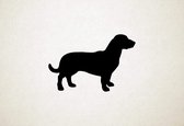Drever - Silhouette hond - L - 67x102cm - Zwart - wanddecoratie