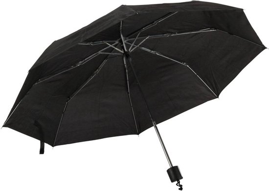 Opvouwbare Mini Paraplu - Klein & Opvouwbaar - Stormparaplu - Stevig Anti Storm & Wind - Windproof - Ø 100 cm - Ruimtebesparend & Compact - Zwart