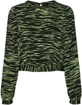 Vero Moda Blouse Vmmella L/s Back Detail Top Sb8 10262010 Black/mella Dames Maat - M