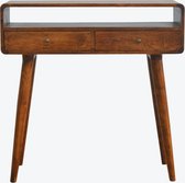 Console Tafel van gebogen kastanjehout - Artisan Furniture