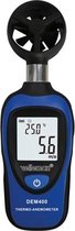 Velleman Digitale mini thermometer/anemometer, windsnelheid, temperatuur, lcd-scherm, automatische uitschakeling