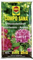 COMPO Amendement de sol Rhododendron - Hortensia - Azalée - enrichi en engrais - à acidité ajustée - sac 40 L