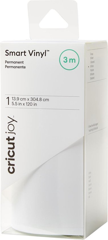 Cricut Smart Vinyl - Permanent - 13,9x304,8cm - Wit