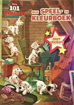 DISNEY 101 DALMATIERS Kleur en doeboek vol met leerzame activiteiten. klok kijken - SPELLETJES BOEK MET STICKERS - Zoek de verschillen, maak tekeningen, los de sudoku's op en speel