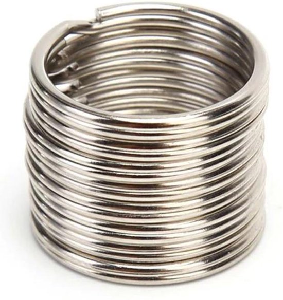 Sleutelringen – 30 mm – Ringen – Sleutelhanger Ringen – 50 Stuks – Zilver
