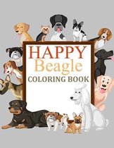 Happy Beagle Coloring Book