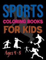 Sports Coloring Book For Kids Ages 4-8