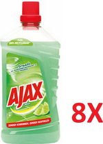 Ajax allesreiniger classic limoen 8 x 1 liter