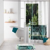 Livetti | Douchegordijn | Shower Curtain | Polyester | 180x200 | Green Nature