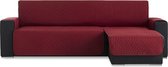 Geo Quilt Chaise Longue Rechts - Bankbeschermer - 200cm breed - Rood - Teflon beschermlaag - OekoTex keurmerk