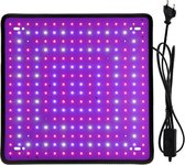 Groeilamp | 256 LED lampjes | Kweeklamp | 50W | Ultra dun | Groeilamp voor planten | Rood en blauw licht | 31 x 31 cm