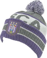 RSC Anderlecht muts pompon RSCA grijs/paars