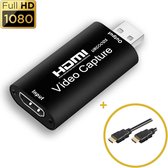 SBW® - HDMI Video Capture Card - 1080p - HDMI naar USB + HDMI kabel 1m