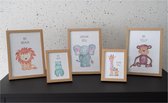 Aquarel Special - Muurdecoratie Kinderkamer - Jungle - Dieren - Babykamer